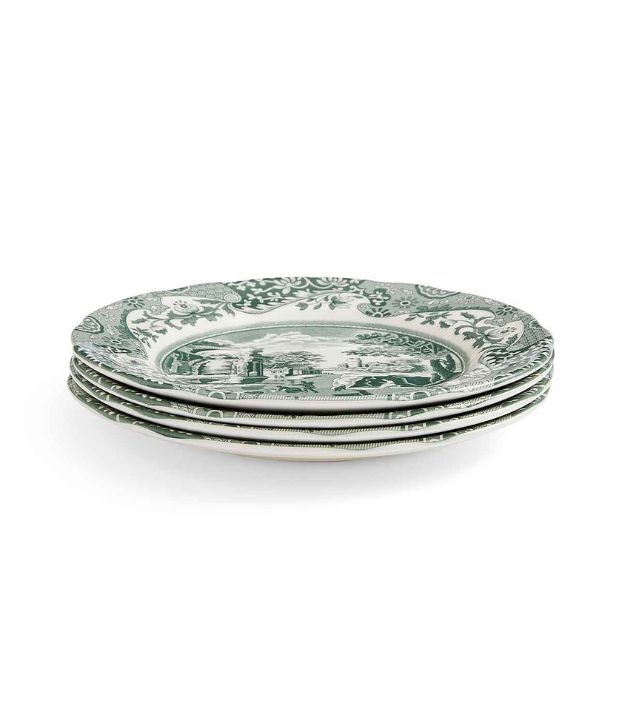 Heritage Green Italian Set of 4 Tea Plates